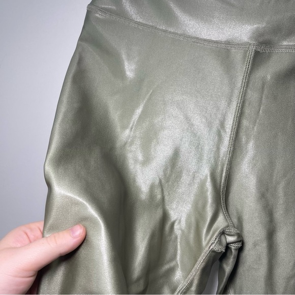 Dynamite Women’s High Rise Faux Leather Leggings Sage Green fiary grunge Size L - Picture 4 of 10